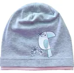 Dívčí čepice AJS 46-052 - šedá Barva: Šedá, Velikost: 44-46