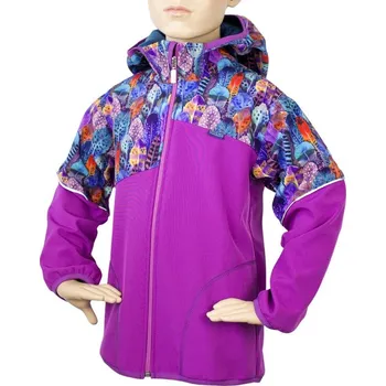 Dívčí bunda Bunda softshell Fantom BUN 0308 Orchidej s peříčky 2023 Velikost: 92