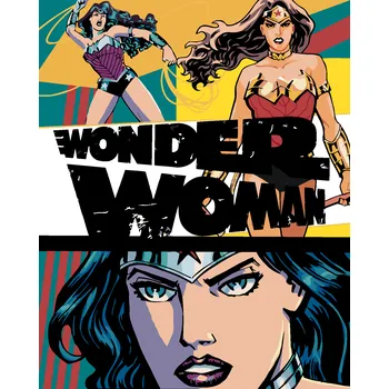 ZUTY Malování podle čísel - WONDER WOMAN 3X PLAKÁT Rozměr: 40x50 cm, Rámování: bez rámu a bez vypnutí plátna