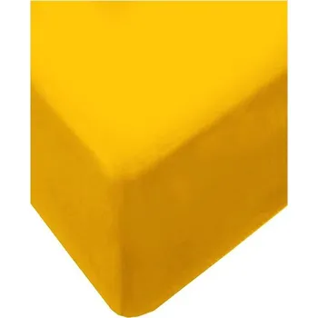 Prostěradlo 4sleep jersey s gumičkou 90/200 žlutooranžová