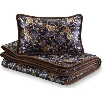 přikrývka Wooline Ložní sada Camel satén přikrývka 140x200cm + polštář 40x60 cm