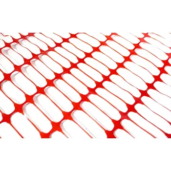 Pletivo Plastová stavební síť Baunet Forte M – oranžová, 1,2×50 m
