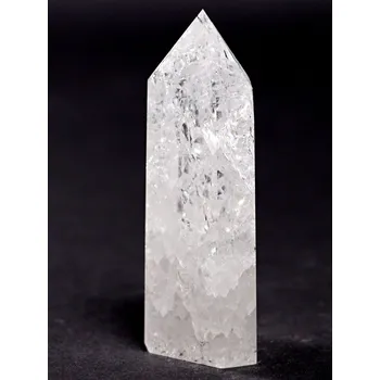 Drahý kámen Magieprirody.cz Obelisk Křišťál pukaný 83 g špice 75 mm #K970