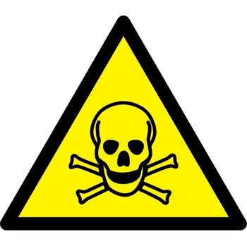 Varovné značení, varování před toxickými látkami – fólie, 75×65 mm