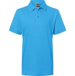 James&Nicholson Dětská polokošile JN070K Aqua XXL (158/164)