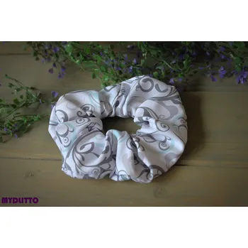 Scrunchie - modré ornamenty