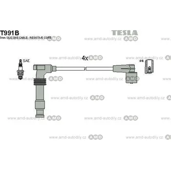 Zapalovací kabel Zapalovací kabely sada TESLA T991B - T991B