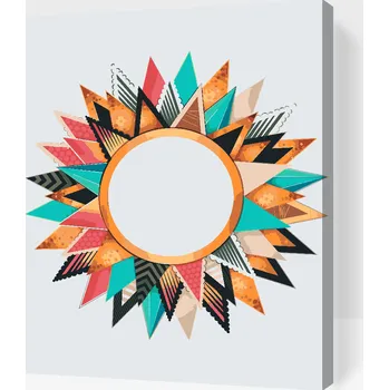 Malování podle čísel - Mandala7 Velikost: 40x50cm, Rámování: Pouze srolované plátno