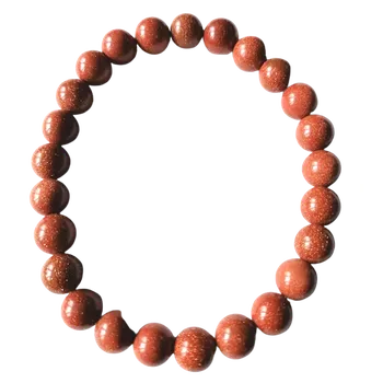 Náramek Avanturín zlatý náramek - 0,8 cm