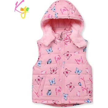 Dívčí bunda Dívčí vesta, zateplená - KUGO KB2337, světle růžová Barva: Růžová, Velikost: 116