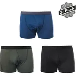 SENSOR MERINO AIR 3-PACK pánské trenky černá/tm.modrá/olive velikost S