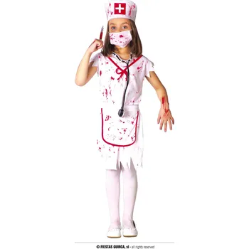 Karnevalový kostým Guirca Zombie zdravotní sestra dětský kostým Velikost: 10 – 12 let