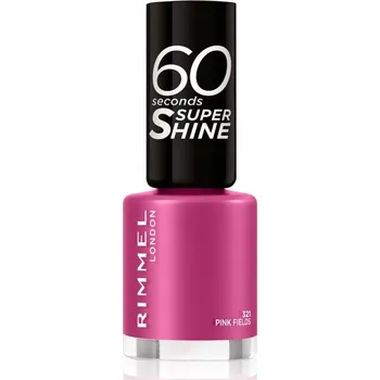 Lak na nehty Rimmel 60 Seconds Super Shine lak na nehty odstín 321 Pink Fields 8 ml