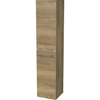 Koupelnový nábytek Koupelnová skříňka vysoká Intedoor SANTE dub světlý 35 x 161,8 x 35 cm SA SV 35 2D P K 80