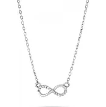 Náhrdelník Náhrdelník Infinit Materiál šperku: Bílé zlato