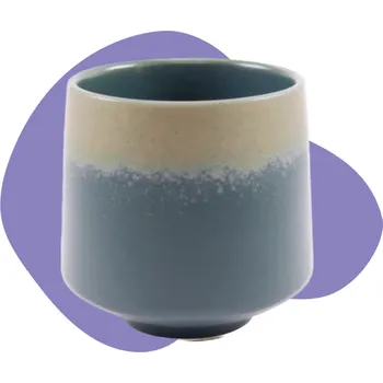 Penerini coffee Keramický šálek - Tea cup - Green and Cream 220 ml