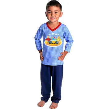 Chlapecké pyžamo Dětské pyžamo dlouhý rukáv Pat a Mat - Úspěšný podnikatel - vel. 146