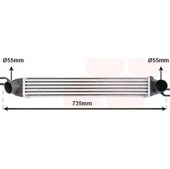 Chladič motoru Chladič turba VAN WEZEL 06004340