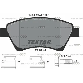 Brzda na kolo Brzdové destičky - 2393001