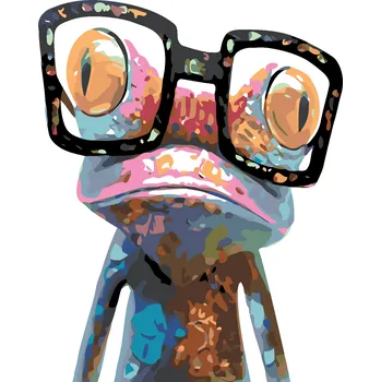 ZUTY Malování podle čísel - ŽÁBA Rozměr: 80x100 cm, Rámování: bez rámu a bez vypnutí plátna