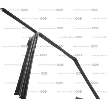 Těsnění karosérie Guma skla pravých předních dveří - 5J0837432F - Fabia 2