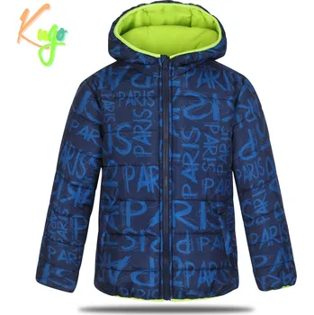 Chlapecká zimní bunda - KUGO FB0316, tmavě modrá Barva: Modrá tmavě, Velikost: 152