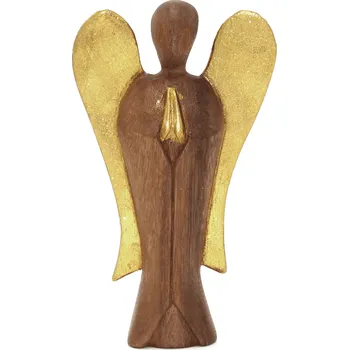 Milujeme Kameny Anděl - dřevěná soška - radost 100532