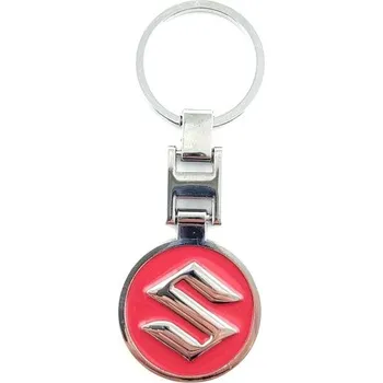 Přívěšek na klíče SUZUKI kovový, včetně kroužku na klíče