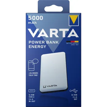 Powerbanka Záložní zdroj energie VARTA Power Bank ENERGY 5000mA 57975