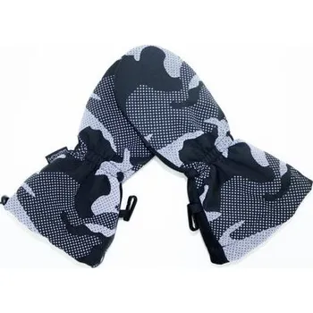 Zimní softshellové rukavice Fantom s cordurou Maskáč s reflexním potiskem - sněhové palčáky velikost rukavic 7,5-9 let (5)