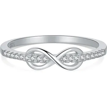 Prsten Stříbrný prsten se zirkony nekonečno - Meucci SYR039 Velikost: 52