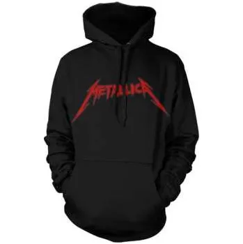 Pánské oblečení Merch Metallica: Metallica Unisex Pullover Hoodie: Skull Screaming Red (back Print) (small) S