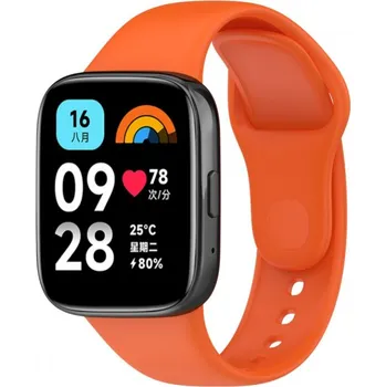 Příslušenství k chytrým hodinkám eses Silikonový řemínek pro Xiaomi Redmi Watch 3 Active - Oranžový