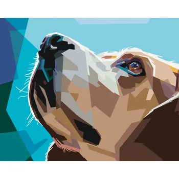 ZUTY Malování podle čísel - PES BÍGL Rozměr: 40x50 cm, Rámování: bez rámu a bez vypnutí plátna