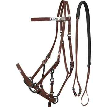 Věšák na sedlo a uzdečku Lakota Uzdečka/ohlávka Biothane Lakota, COB/FULL, tmavě hnědá