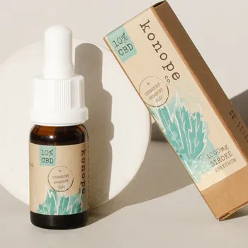 CBD Konope.co 10 % CBD v organickom arganovom oleji široké spektrum