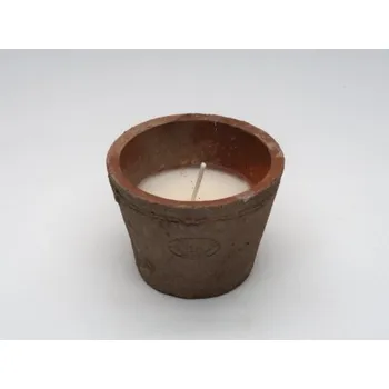 Svícen Svícen v terakotovém květináči