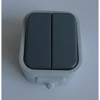 vypínač Instalační spínač WNT-2 IP44 šedý