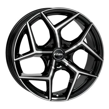 Alu kolo Alu disk RIAL Salento 8x18, 5x114,3, 67.1, ET50 diamant-schwarz frontpoliert