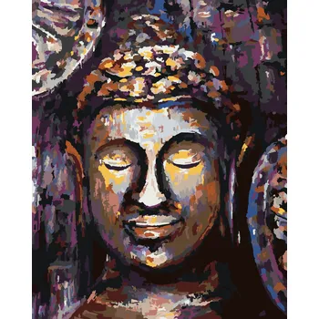 ZUTY Malování podle čísel - BUDDHA V BARVÁCH Rozměr: 40x50 cm, Rámování: bez rámu a bez vypnutí plátna