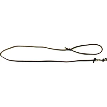 Vodítko pro psa Zubíček Kožené vodítko do ruky kulaté 130cm Velikost: 0,6cm