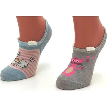 Dámské ponožky Podkotníkové bavlněné ponožky veselé -vel. 39 -42 39 - 42