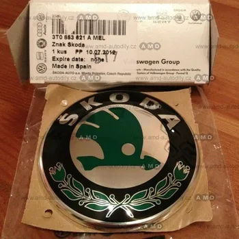 Znak automobilu Znak Škoda, logo, průměr 9cm - 3T0853621A MEL - Superb 2, přední i zadní