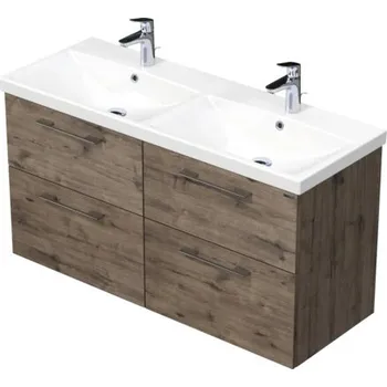 Koupelnový nábytek Koupelnová skříňka s umyvadlem Intedoor SANTE dub tmavý 120 x 65 x 45 cm SA 120D 4Z D370