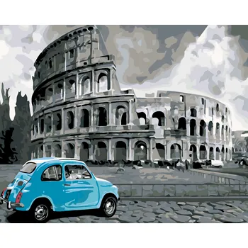 ZUTY Malování podle čísel - KOLOSEUM Rozměr: 40x50 cm, Rámování: bez rámu a bez vypnutí plátna