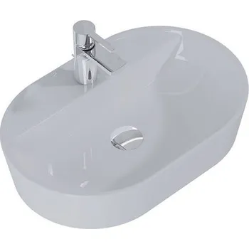 Umyvadlo Lotosan Aria umyvadlo na desku, 62x41, světle šedé matné, LK5102