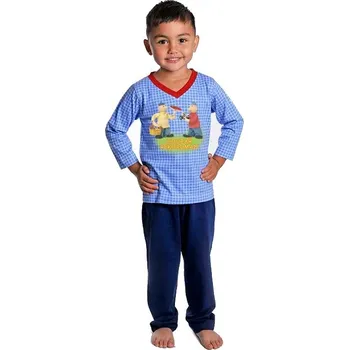 Chlapecké pyžamo Dětské pyžamo dlouhý rukáv Pat a Mat - Houbař - vel. 134