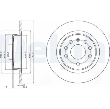 Brzdový kotouč Brzdový kotouč Delphi BG3731C
