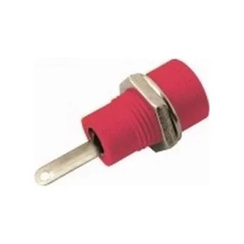 Elektrická zásuvka Konektor banánek zásuvka červená