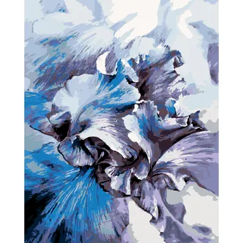 ZUTY Malování podle čísel - MODRÉ KOSATCE Rozměr: 40x50 cm, Rámování: bez rámu a bez vypnutí plátna